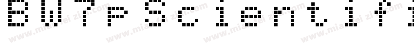 BW7p Scientific Nar字体转换